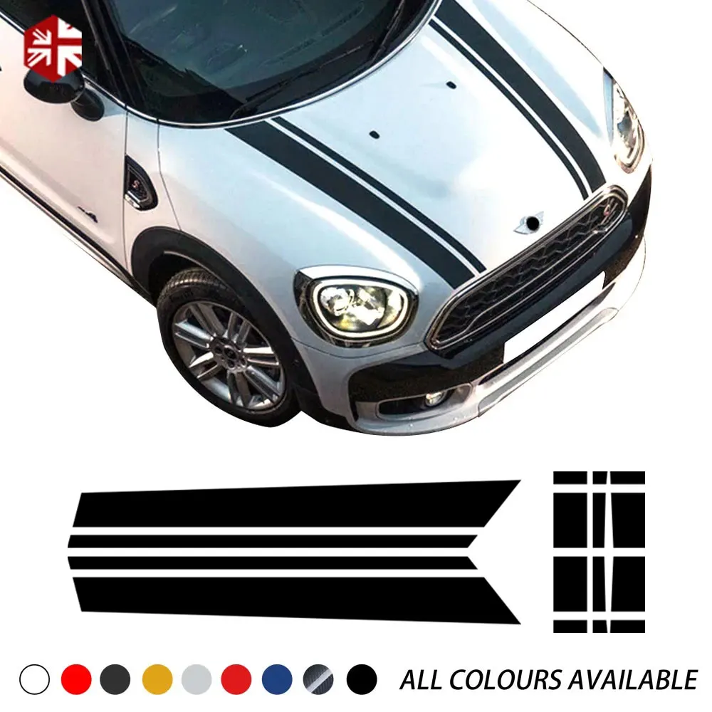 

Car Hood Trunk Bonnet Engine Rear Body Stripe Vinyl Decal Stickers for BMW Mini Cooper S Countryman F60 2017- Accessories