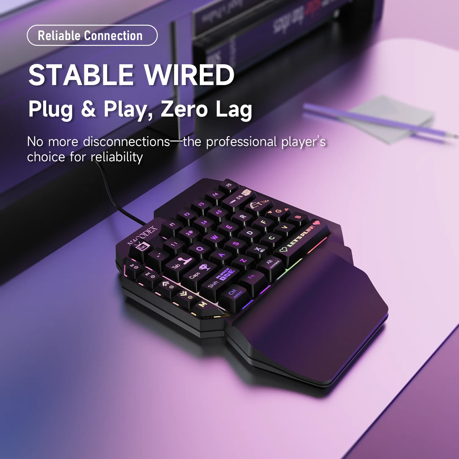 AJAZZ NF039 Esports One Hand M - Gaming Keyboard 1 Hand recension och pris