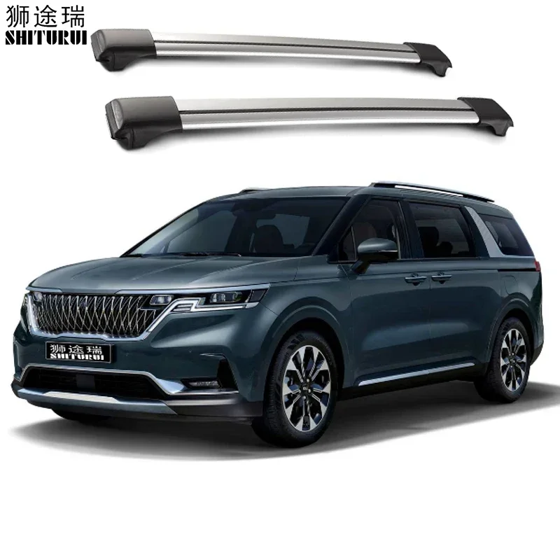 

2Pcs Roof BarsFor KIA - Carnival / sedona (YP) MPV [2021-today]Aluminum Alloy Side Bars Cross Rails Roof Rack Luggage LOAD 200KG