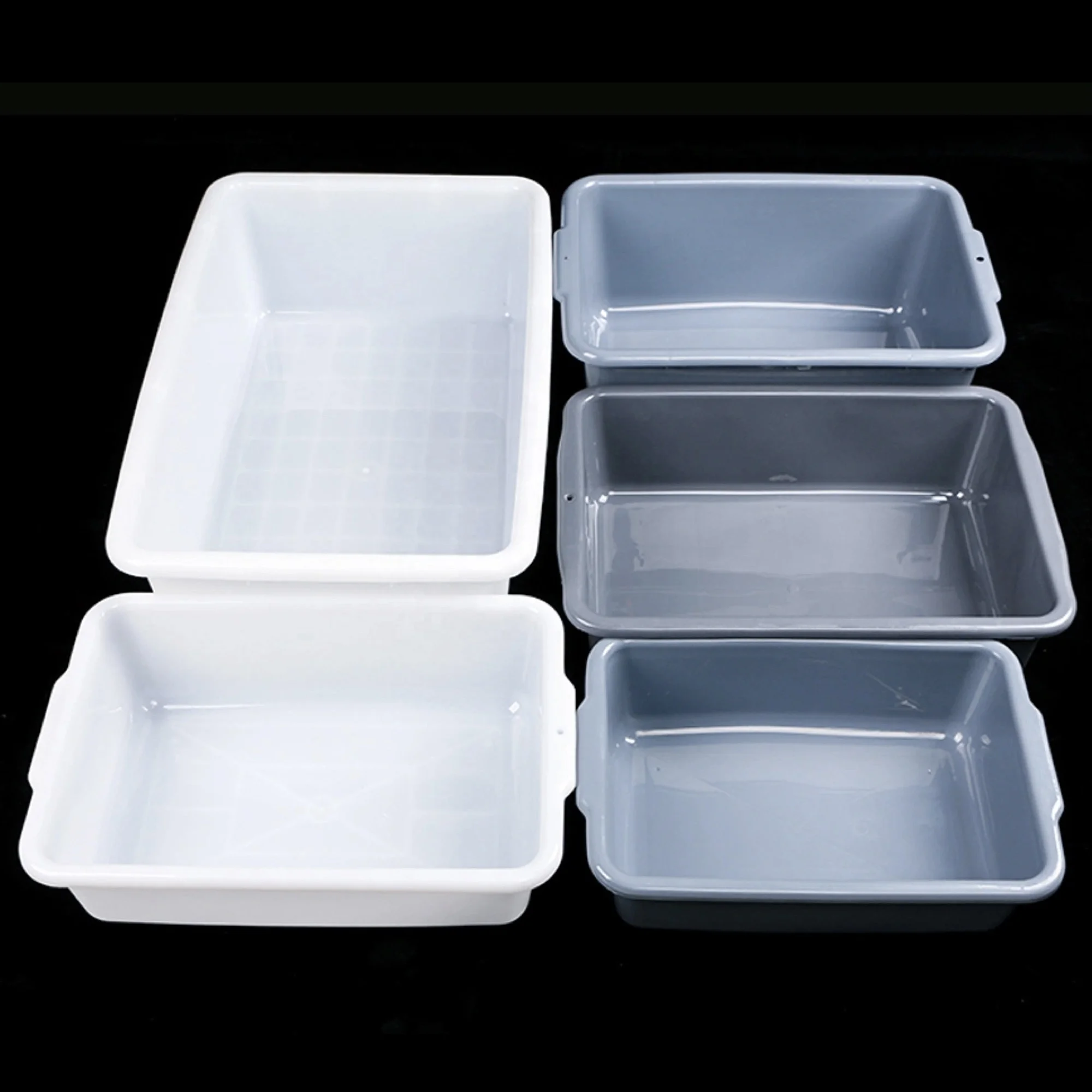 Portable Pet Products Big Size Cleaning Plastic Cat Toilet Box Trays Simple Cat Litter Box