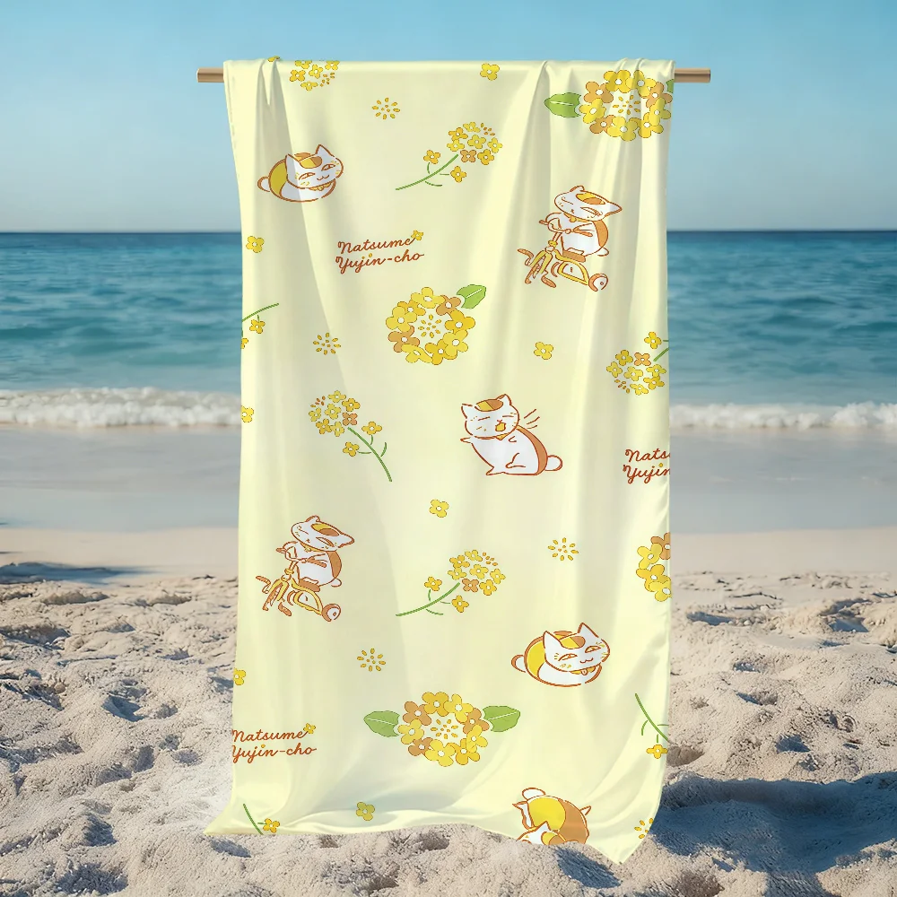 N-nyanko-sensei Natsume-s Book  F-friends Towel Beach Quick Dry Soft Pool Towels Gift for Travel Gym Shower Camping sports