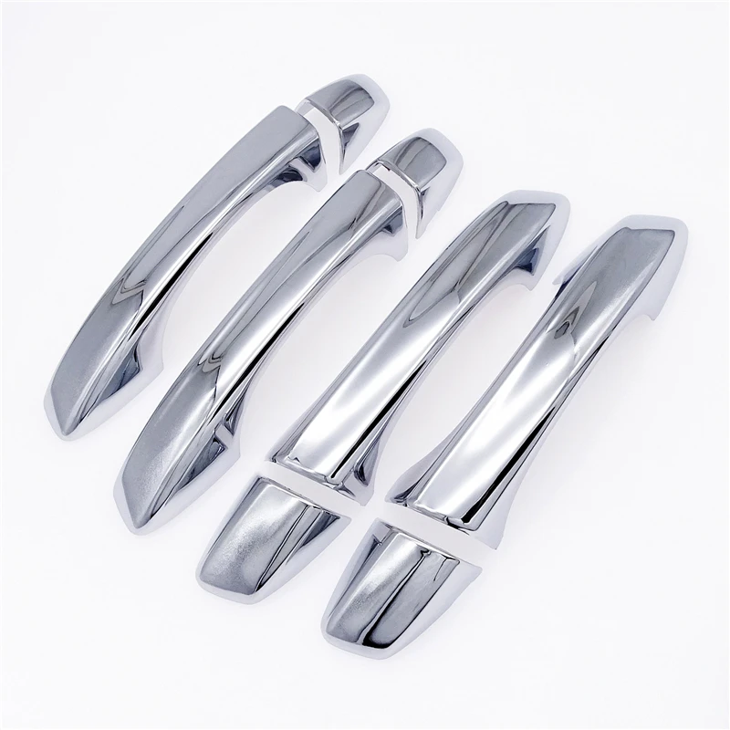 4pcs for Skoda Octavia A7 VW Golf 7 2014-2018 Car Side Door Handle Chrome Decoration Cover ABS Carbon Fiber Car Sticker Decor