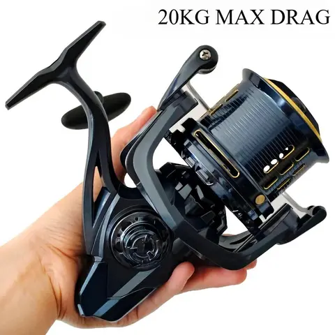 빅 피쉬 메탈 스풀 스피닝 낚시 릴 9000 12000 14000 시리즈 20KG 강력한 릴 염수 담수 낚시 페스카