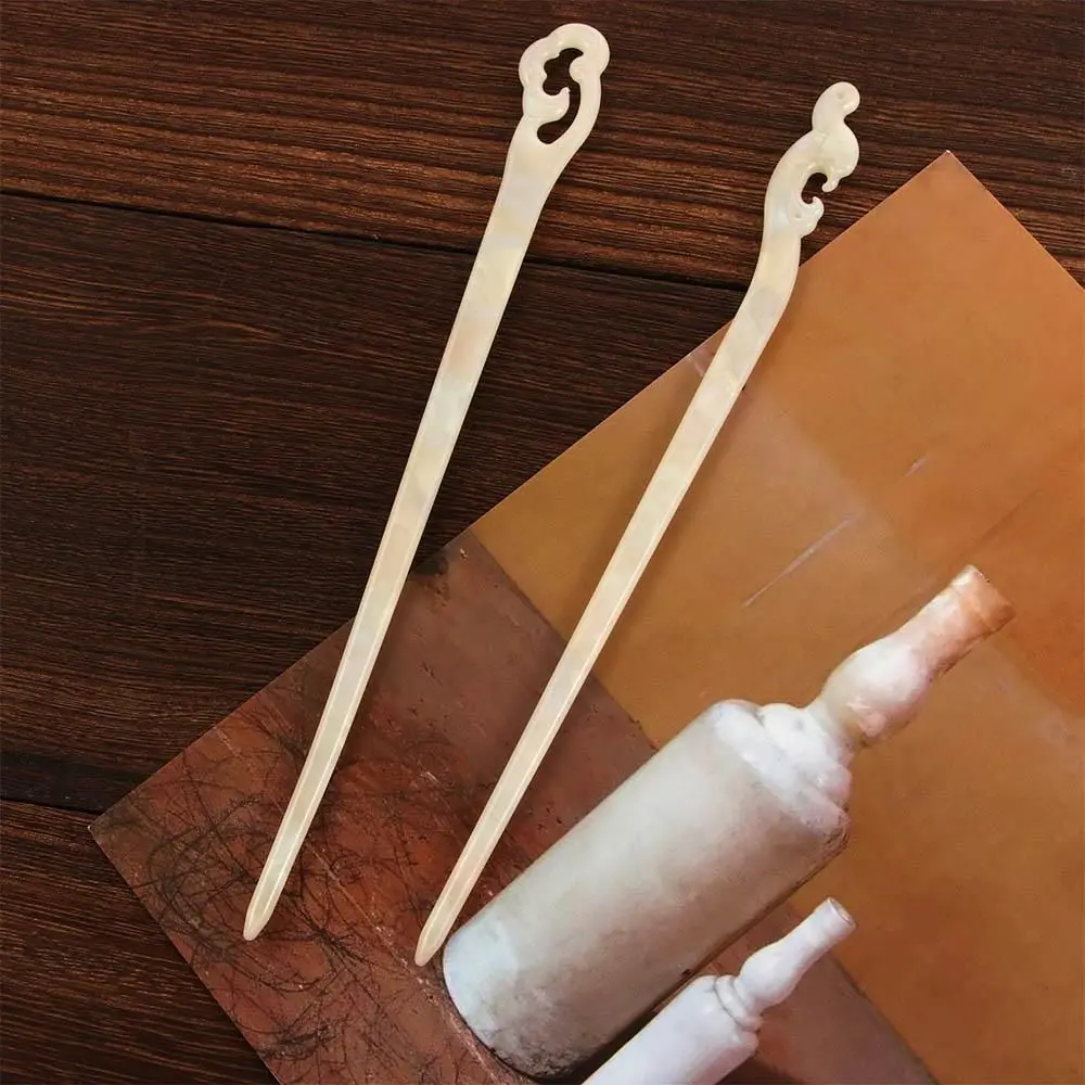 頭飾りシンプルな中国風のレディースメンズディスクヘアアセテートヘアアクセサリーヘアスティックヘアフォーククラウドヘアピン