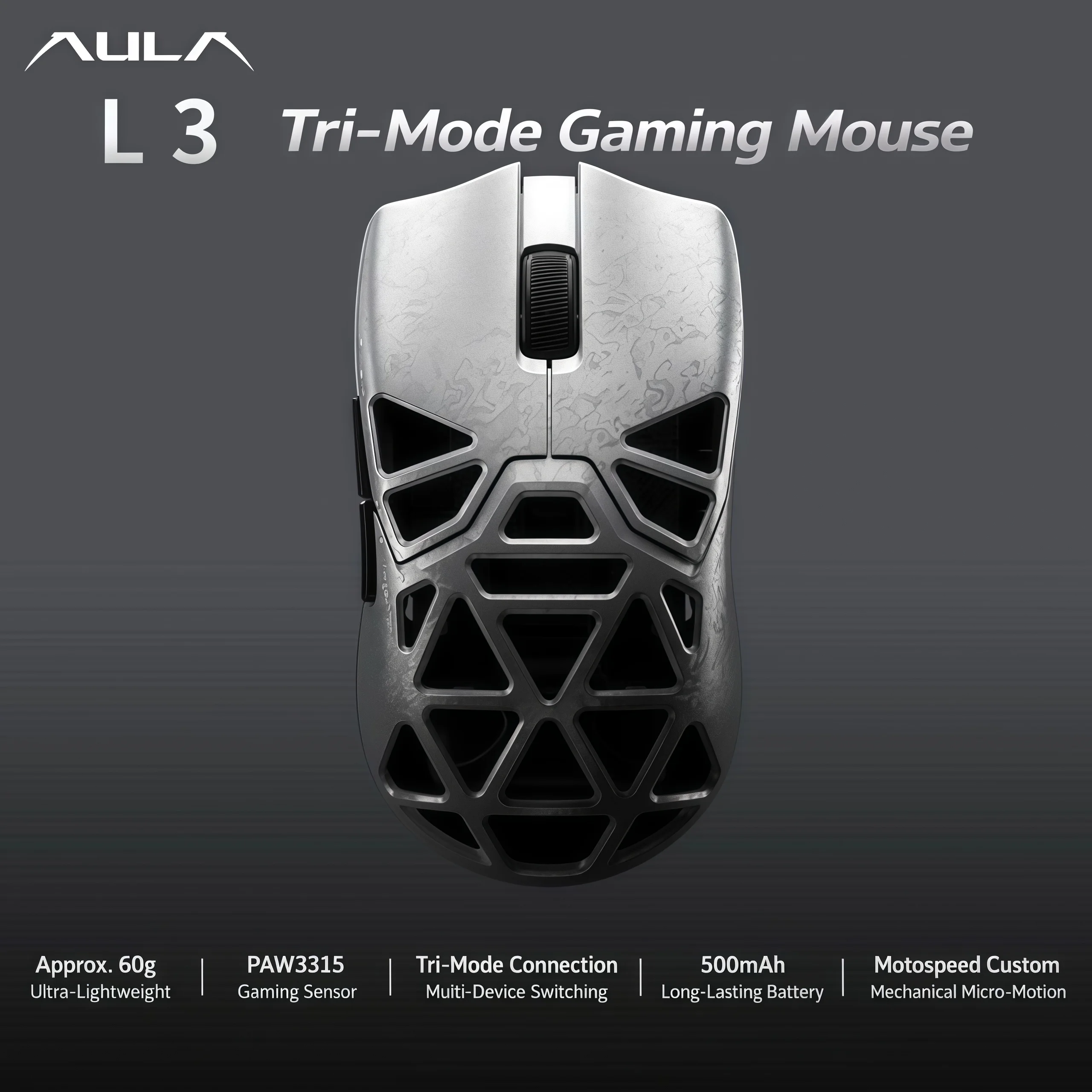 Laptop Mouse - AULA L3 Gaming Mouse Three-mode Wireless