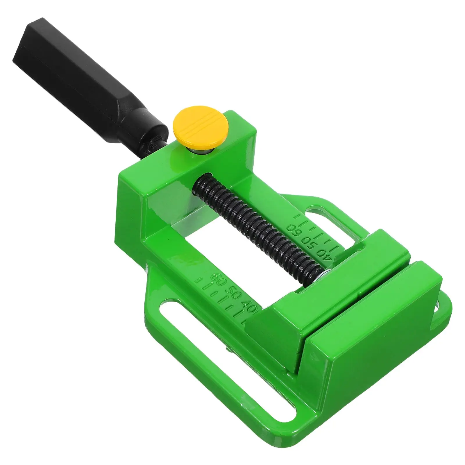 

Flat Nose High Precision Bench Top Quick Release Clamp Green Aluminum Small Vise Compact Portable Mini Bench Vise Table Clamp