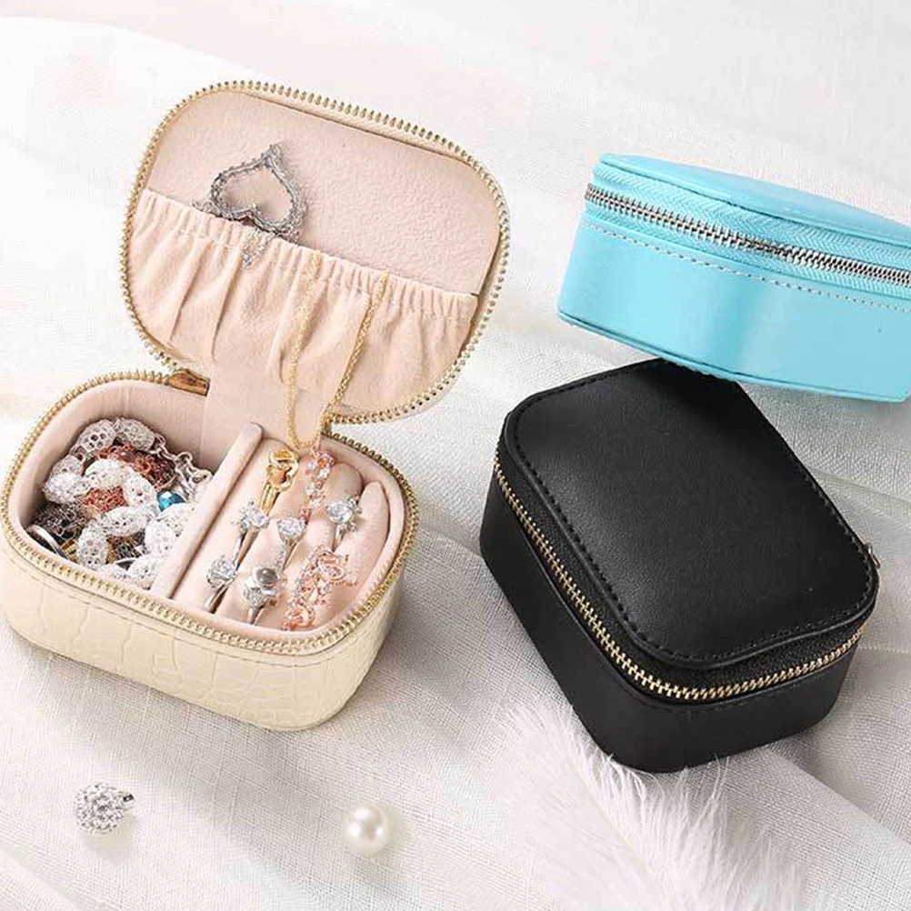 

Travel Jewelry Box Organizer for Display Case Portable Watch Earring Small Storage