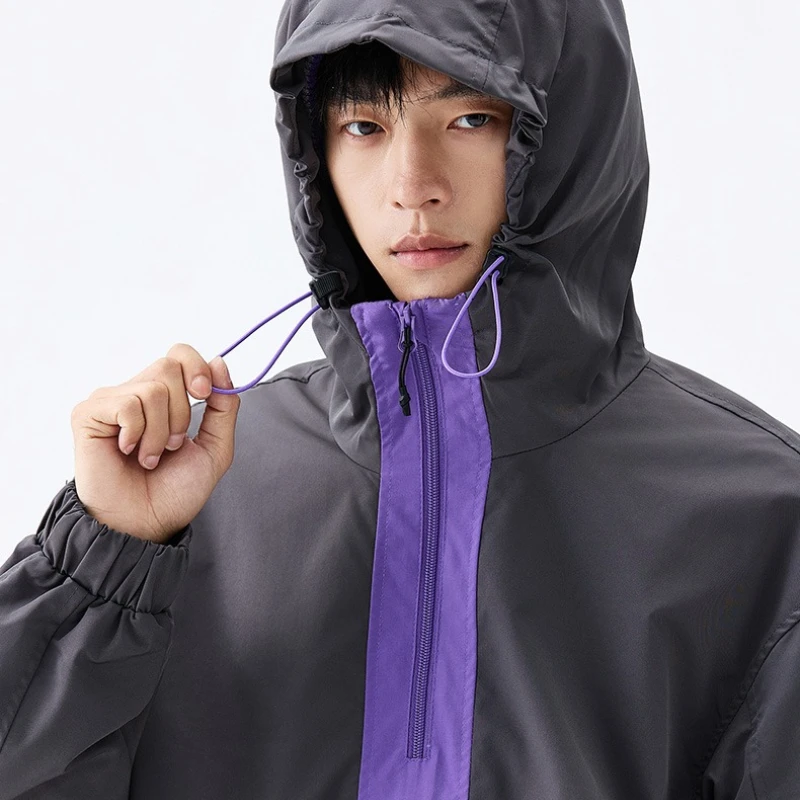 

Спортивная толстовка с капюшоном на открытом воздухе, мужская ветровка с капюшоном из софтшелла 2025 года, водонепроницаемая куртка унисекс для кемпинга