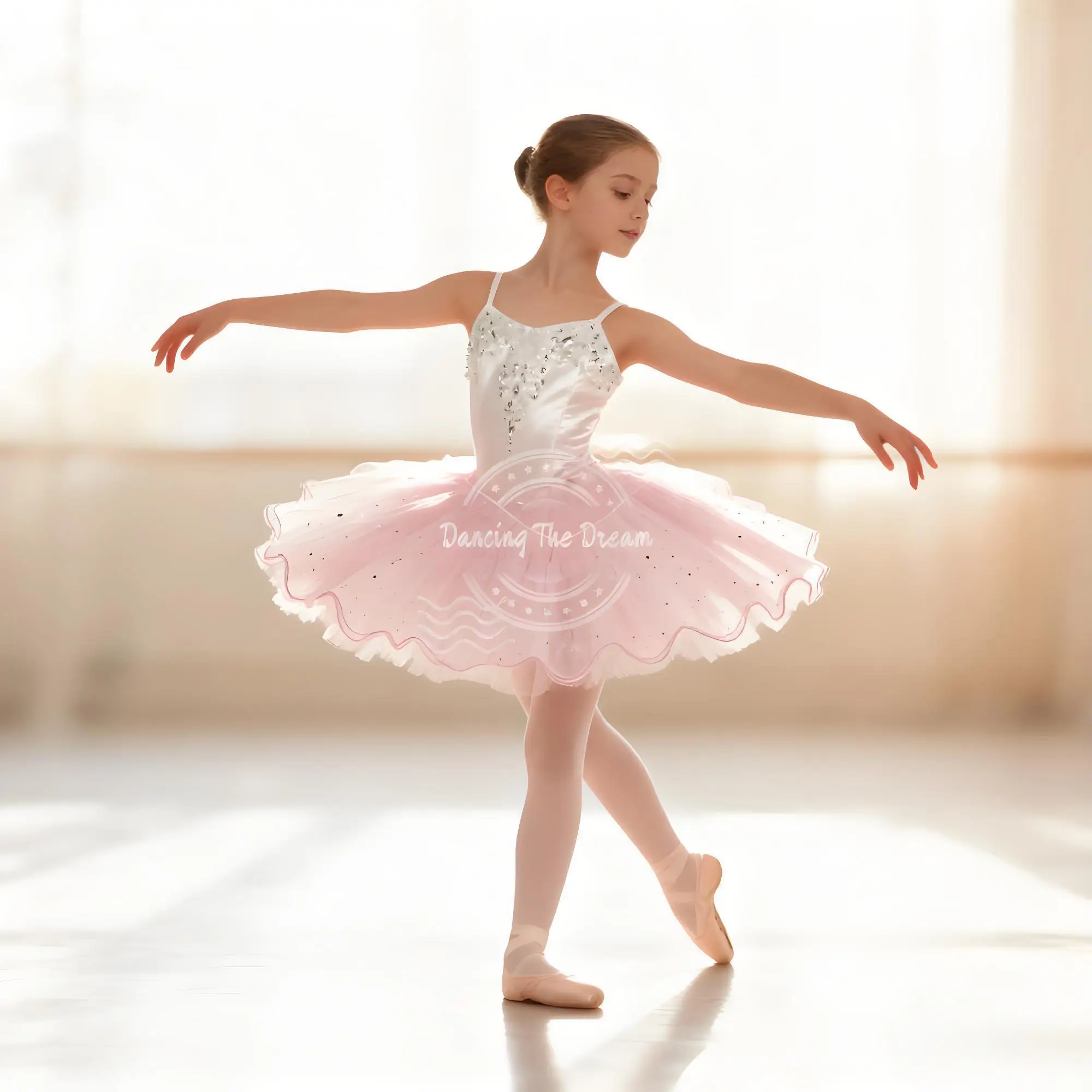 

Chic Layered Tulle Ballet Tutu in Lilac with Delicate Lace Trim Scalloped - Edge Lilac Ballet Tutu with Glittery Tulle