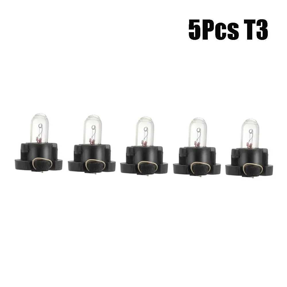 5/10Pcs T3 T4.2 Led Bulbs Car Interior Lights  4300K Yellow Auto Warming Indicator Lamp 12V Xenon Gas High Intensity White Light