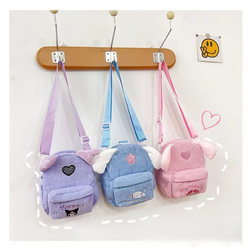 

Sanrio Kuromi Plush Bag My Melody Plush Bag Cartoon Animal Handbag Cute Cinnamoroll Storage Tote Bags Women Girls Birthday Gifts