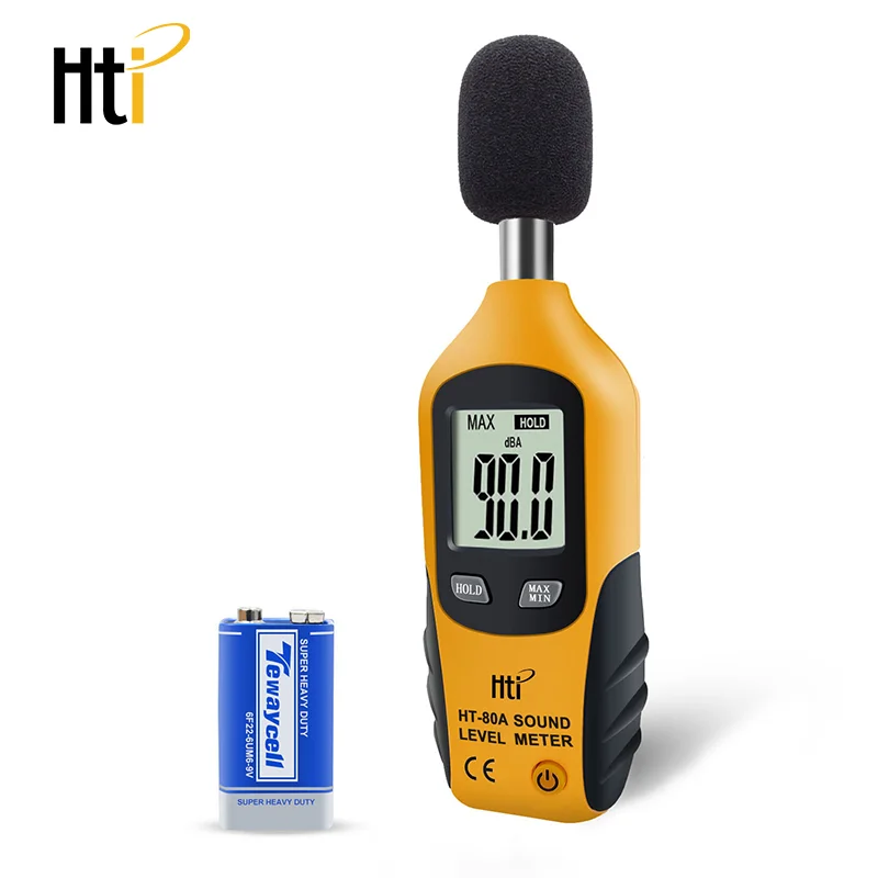 GOYOJO HT-80A High-definition Digital Noise Tester LCD Display Noise Device With 1 / 2-inch Polarized Condenser Microphone