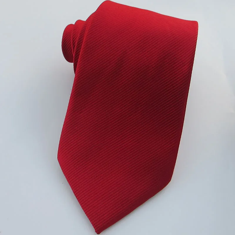 

Высокое качество, 100% натуральный шелк, мужской галстук, серый, красный, однотонная саржевая полоска, официальная рубашка, деловая, банкетная, длинная, ширина 8 см, подарок Cravate Gravate