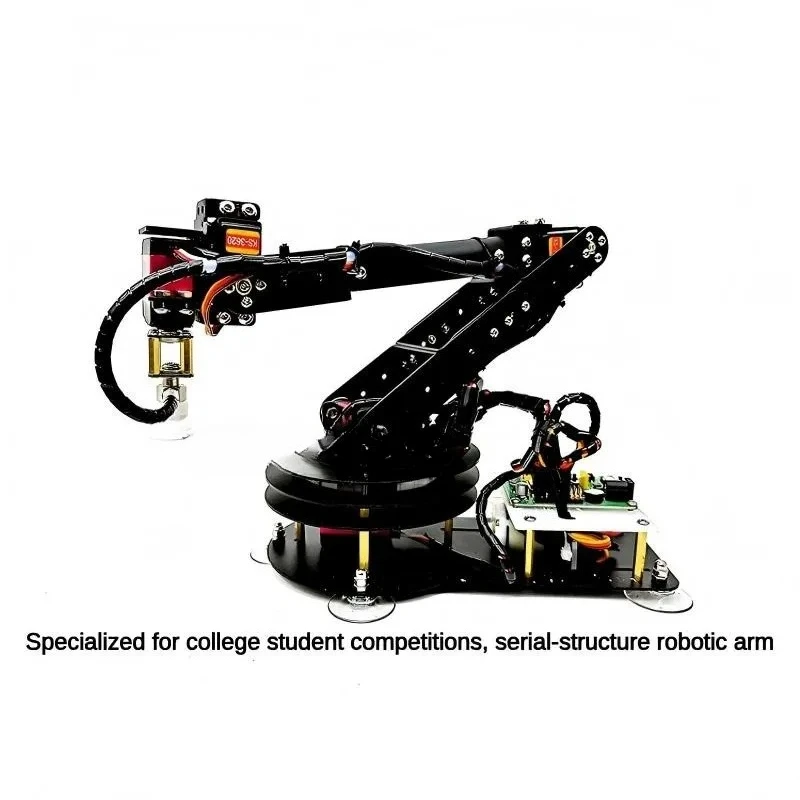 Ps2 Control 5 DOF Robotic Arm with Air Pump Suction Cup Gripper Claw Manipulator For Arduino STM32 Robot Programmable Robot Kit