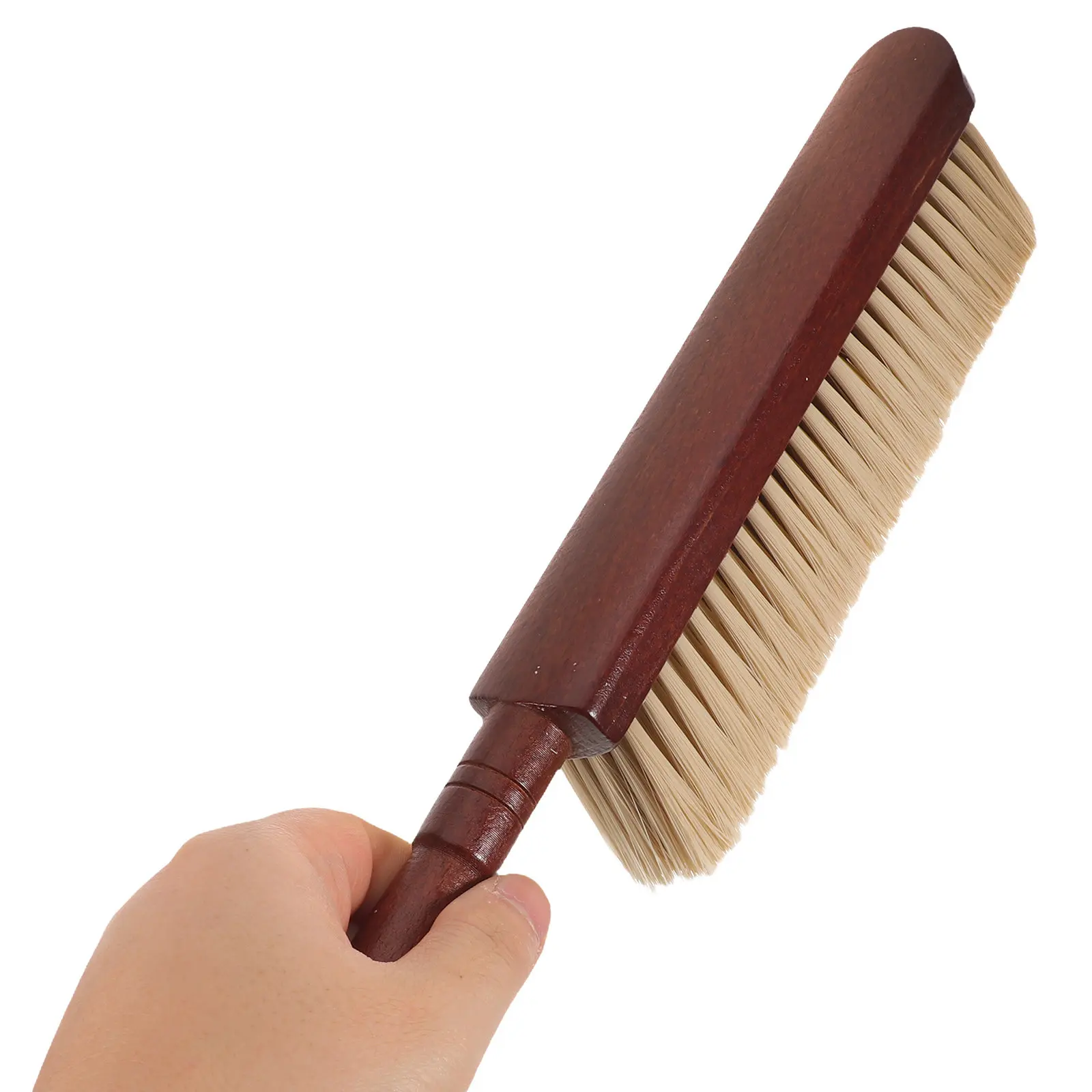 Wooden Brush Soft Bristles Fireplace Cleaning Long Handle Dust Cleaner Car Workshop Woodworking Furniture Bed Bench Crevice Dust