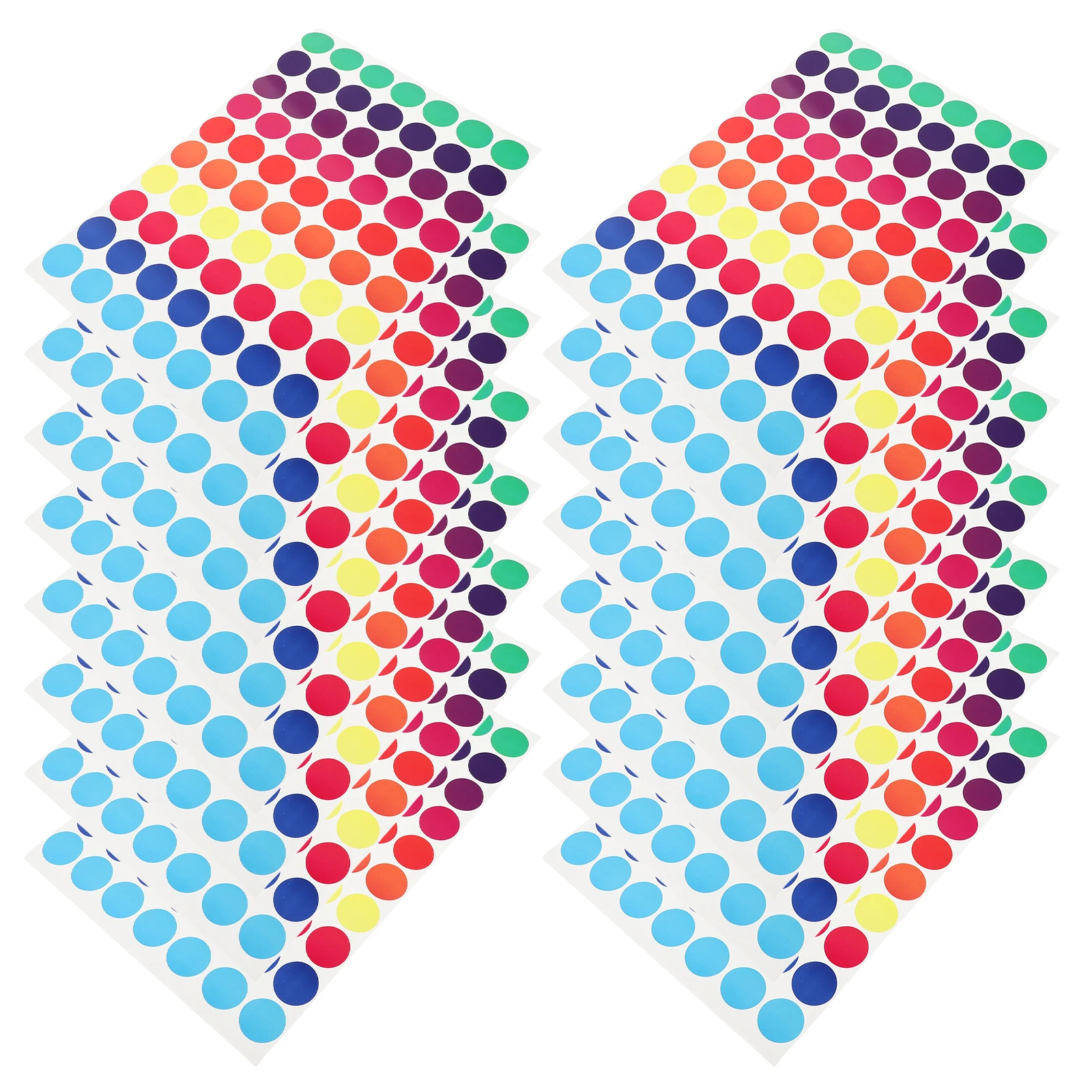 50Pcs Colored Dot Stickers Round Kraft Paper Writable Labels for Classroom Office Home Coding Organization Small Stickers