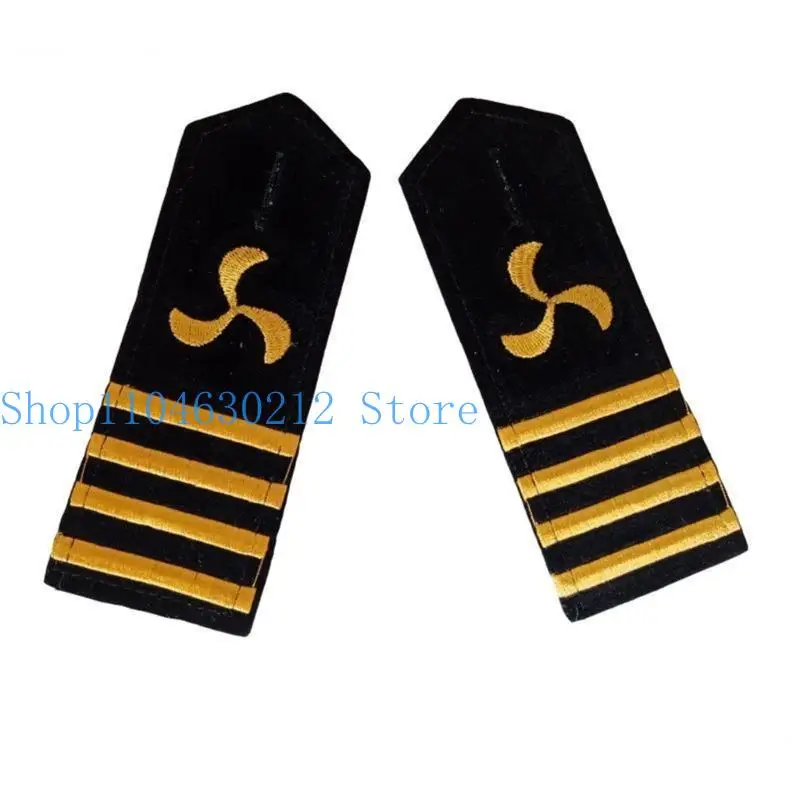 652f Professional Security Guard EPAULETS Captain Rightided Designs for Drama