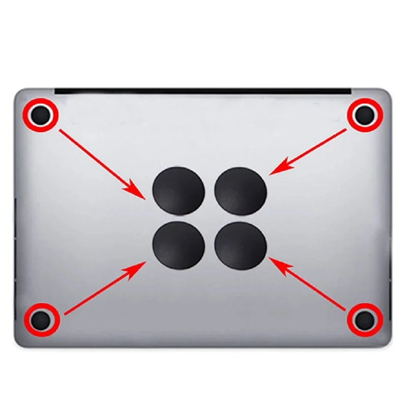 8 peças para air retina 13.6 Polegada a2681 para pro retina a2442 a2485 a2779 a2780 peças de almofada de borracha de casca inferior