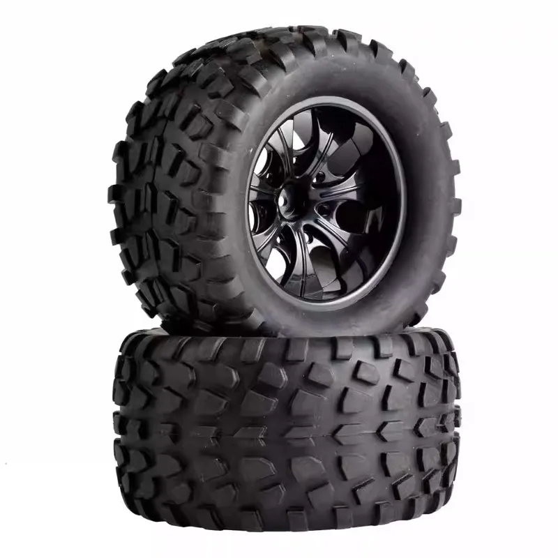 

Rubber Escape Truck Tires for 1/10 RC Crawler Car AXIAL SCX10 Traxxas TRX4 Defender Bronco Upgrade DIY Accessories 2pcs