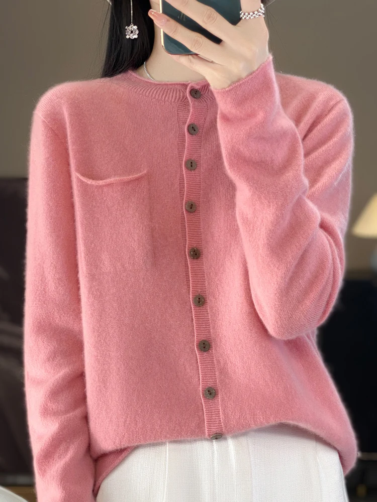 女性用サマーウールセーター,フリルカラー,100% コレクション,ピュアウールカーディガン,婦人服,grace knitwearトップス,春のファッション,新品,2024