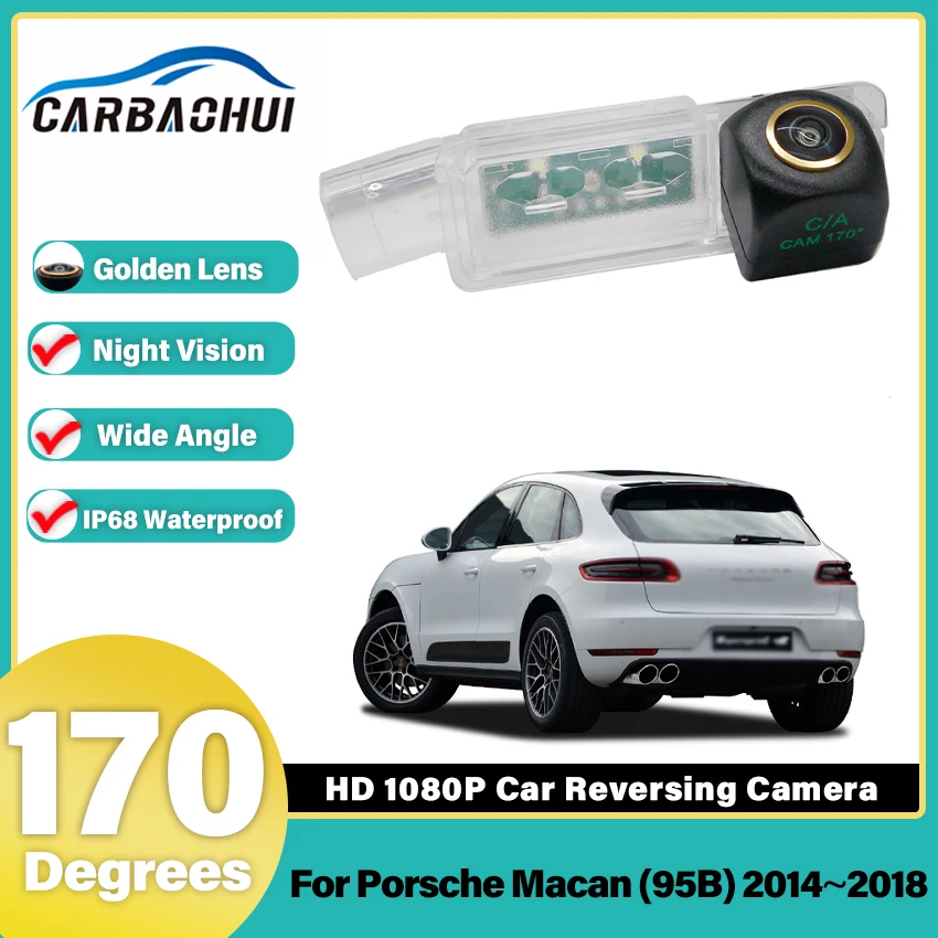 

Камера заднего вида для Porsche Macan (95B) 2014 2015 2016 2017 2018 CCD камера ночного видения для номерного знака, резервная к