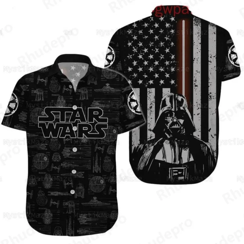 

Disney Shirt Anakin Skywalker Baby Yoda Hawaiian Shirt Summer Button Up Men Women Hawaiian Shirt