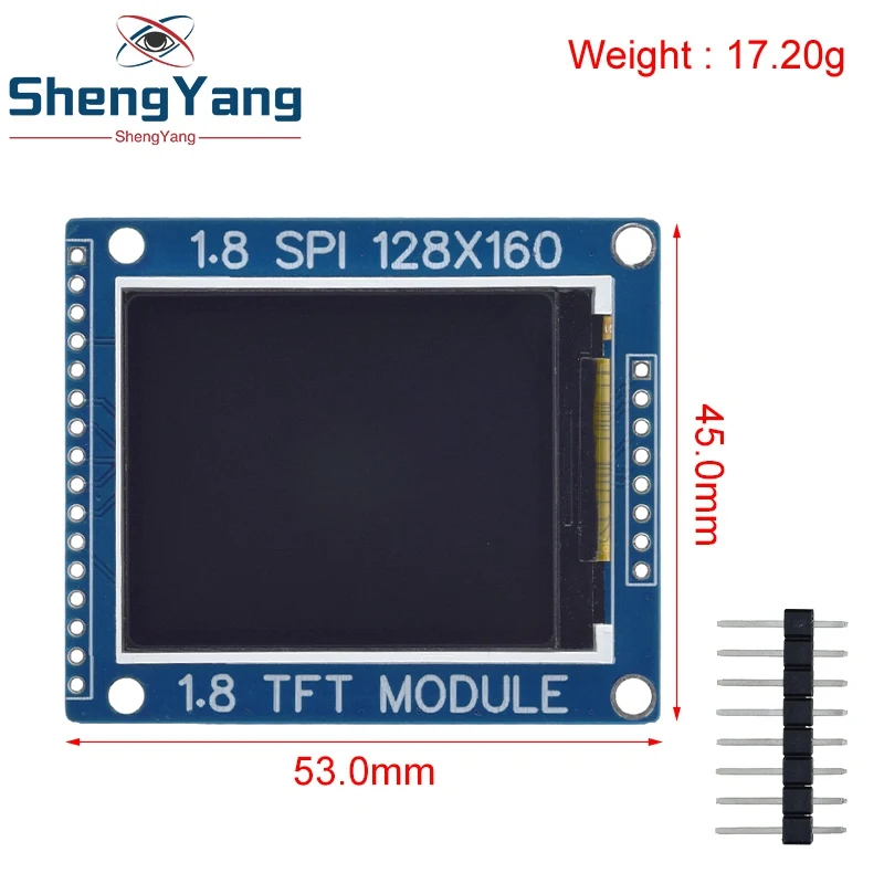 1.8 Inch Serial SPI TFT LCD Module Display PCB Adapter IC 128x160 Dot Matrix 3.3V 5V IO Inerface Cmmpatible LCD1602 For Arduino