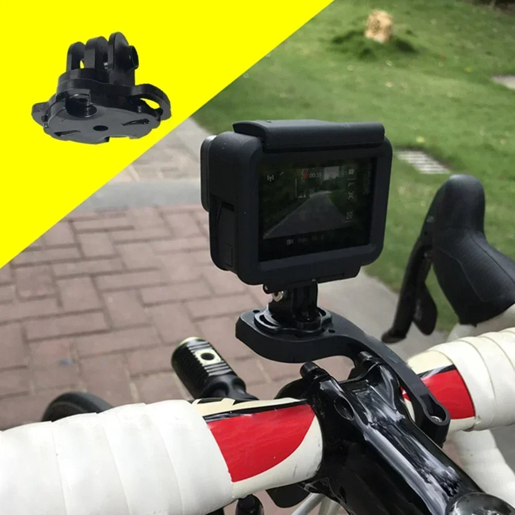 Adattatore di montaggio in lega di alluminio per staffa di supporto maschio per computer da bicicletta Garmin Videocamere d'azione Supporto per montaggio leggero