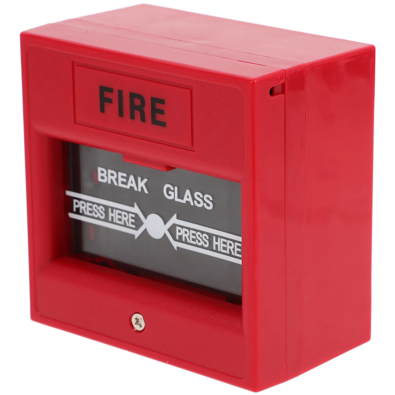 Security Glass Break Alarm Device for Fire Exit Access Control Emergency Door Release Sturdy Plastic Design Glass Break Alarm