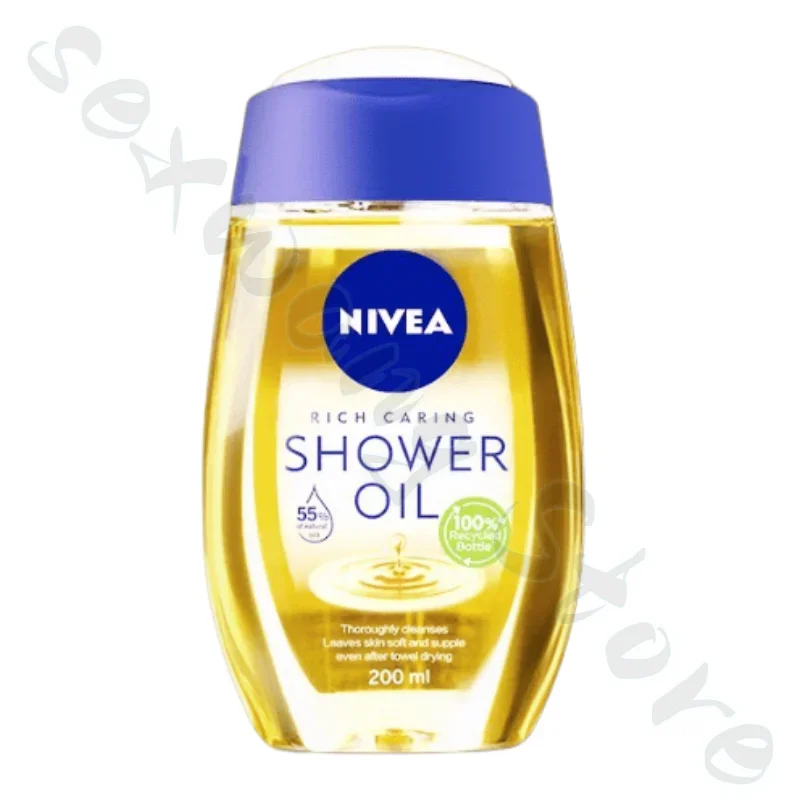 NIVEA-aceite de ducha hidratante y nutritivo, Gel de ducha para limpieza profunda y rejuvenecimiento, removedor de maquillaje corporal, 200ml