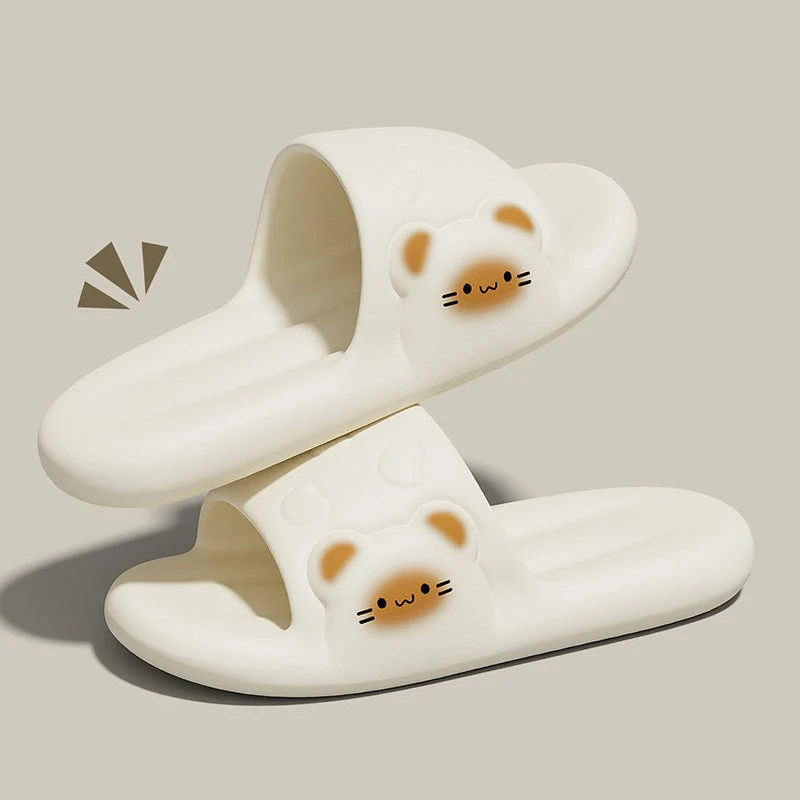 

2026 Cartoon Platform Slippers Women Comfortable Eva Soft Thick Bottom Cloud Slides Woman Summer Non Slip Home Slippers Female