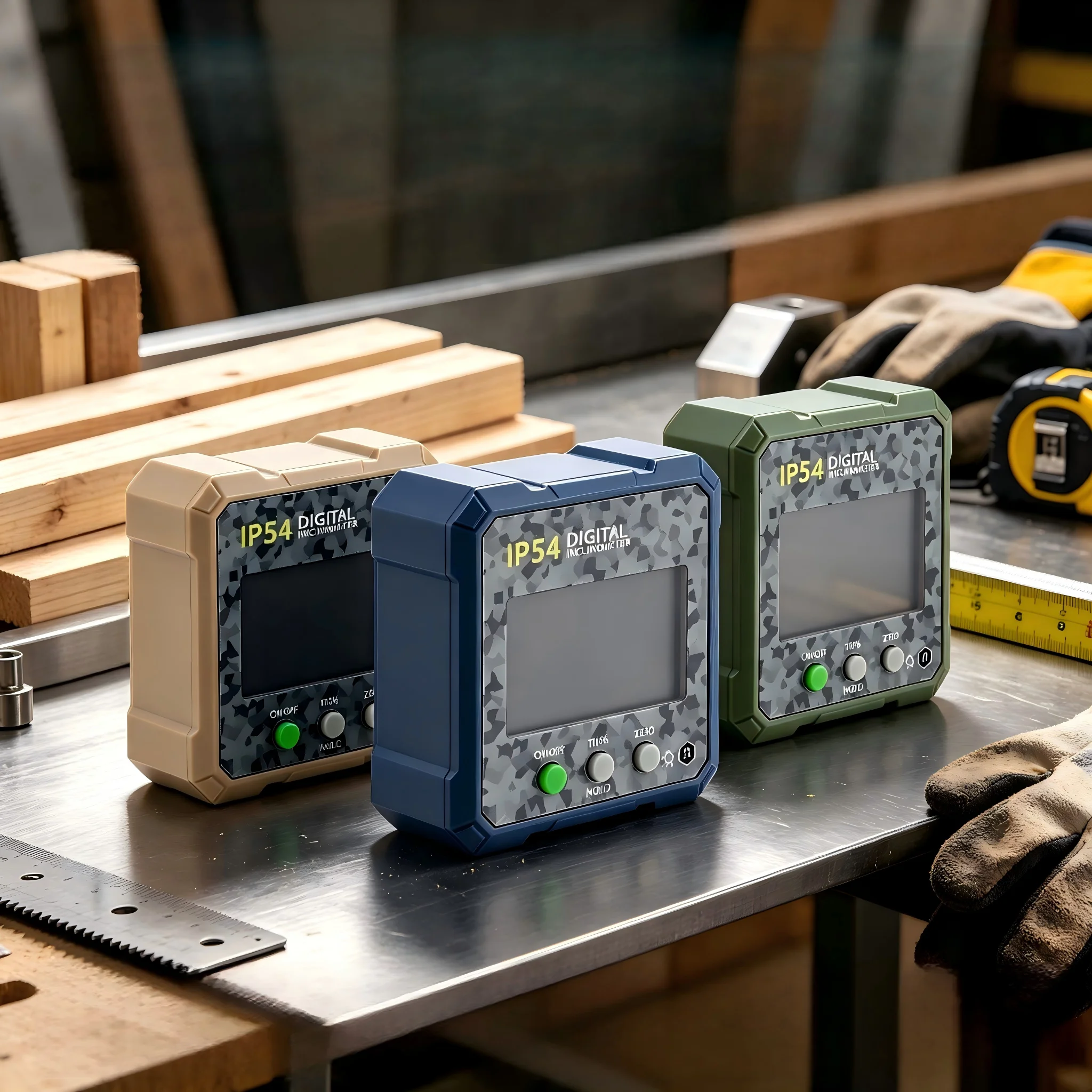 IP54 Digital Inclinometer Magnetic Angle Finder, Backlit LCD, Degree & Tilt% Switch for Woodworking Machining Auto Alignment