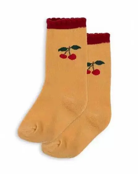 2025 جديد الأطفال الجوارب Kawaii الكرز طفل الفتيات الجوارب القطنية الفتيان الرياضة منتصف جوارب أنبوبية اكسسوارات الأطفال #6