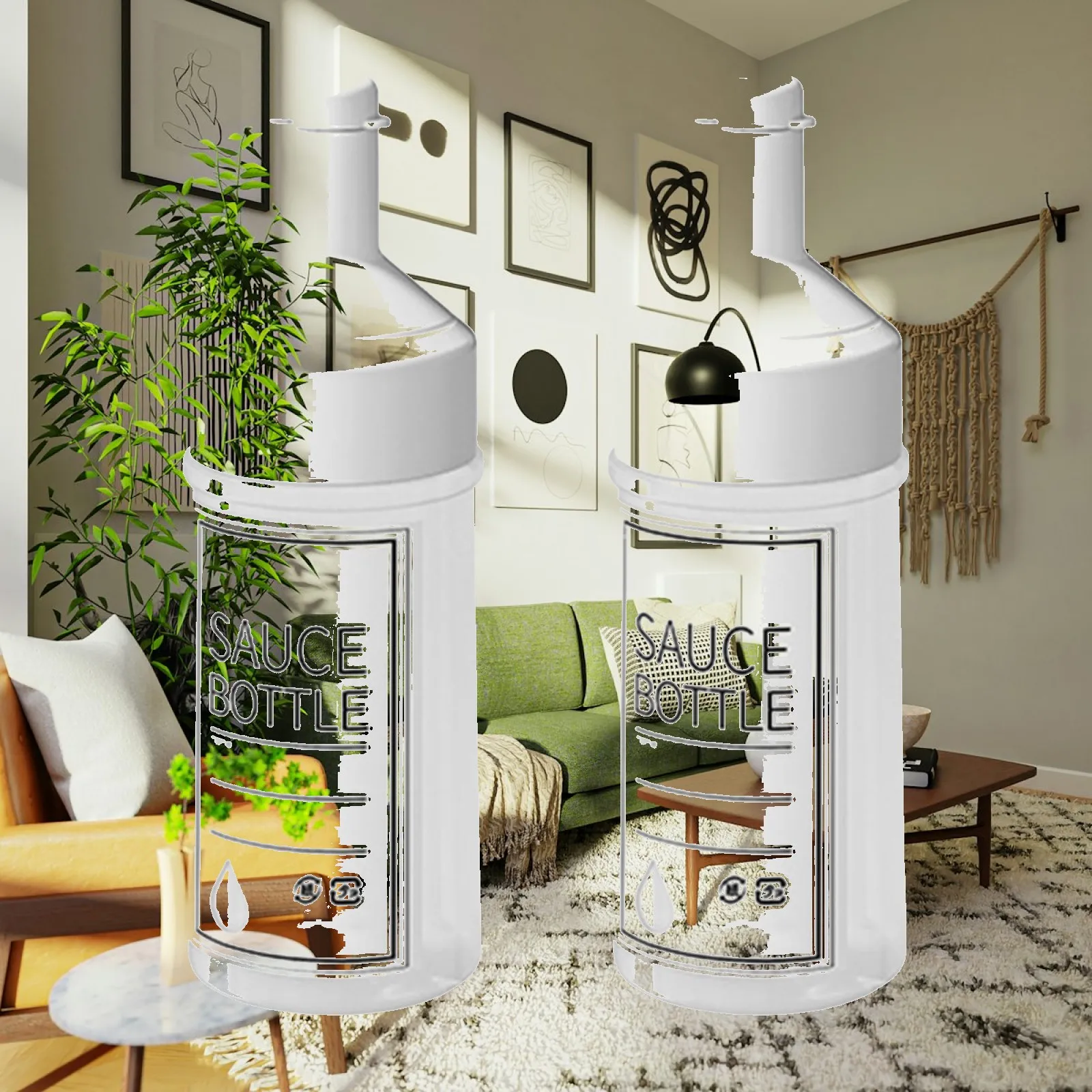 Botellas de Salsa de Mostaza BBQ con Miel, Reutilizables, con Etiqueta para Escribir, Botella Exprimible a Prueba de Fugas para Catering y Food Trucks