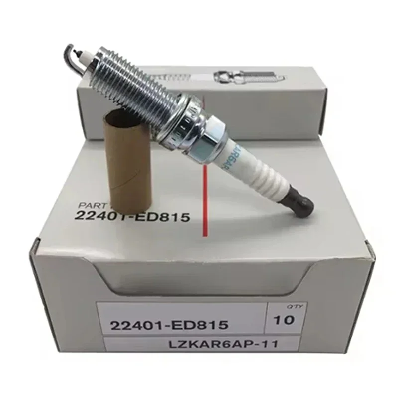 Bougie d'allumage en iridium, 4/6 pièces, pour Nissan Micra March Tiida x-trail Renault Clio 22401ED815 LZKAR6AP-11 LZKAR6AP11
