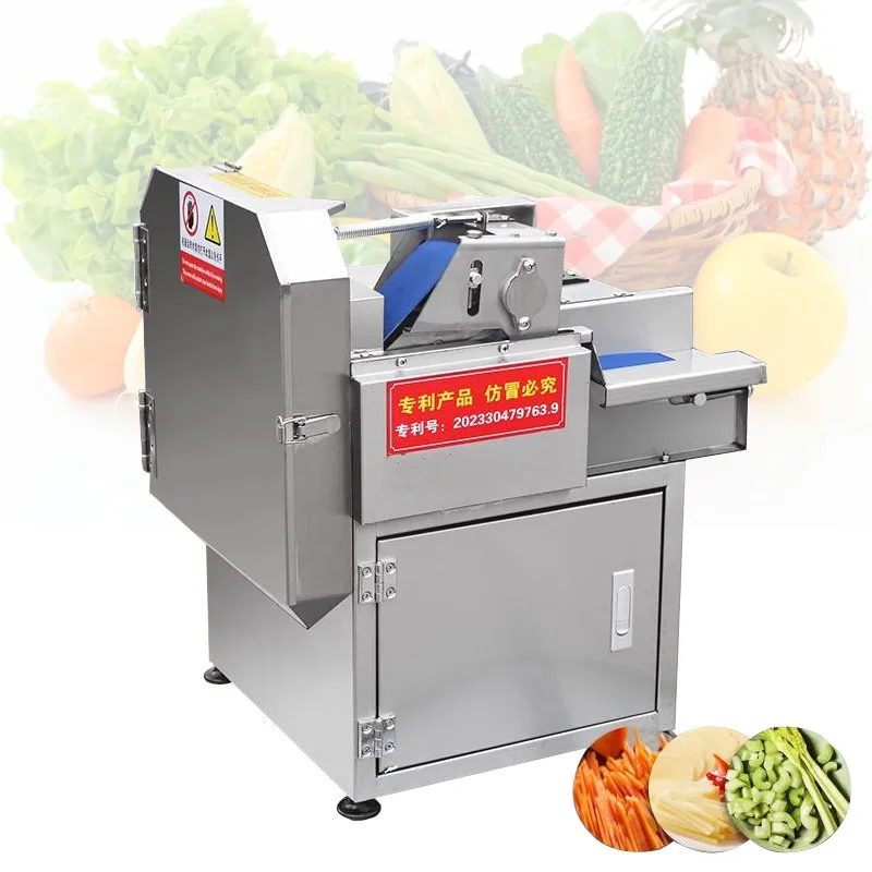 Electric Vegetable Cutting Machine Multi-functional Slicing And Cutting Section Automatic Commercial Vegetable Cutter Machine