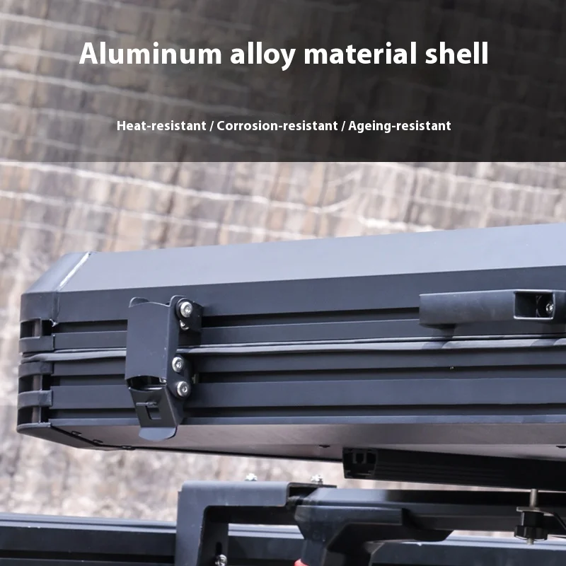 

Cross-Border Manufacturer's 2-Person Self-Driving Car Camping Rooftop Tent Upgraded Aluminum Alloy Oxford Four-Corner Hard Shell