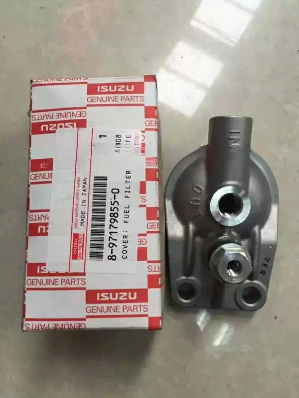 8‑97179855‑0 Aluminum Fuel Filter Base For 4JGB14BDG1 Engine Excavator Spare Parts For Hitachi Sany Sumitomo Replacement Part