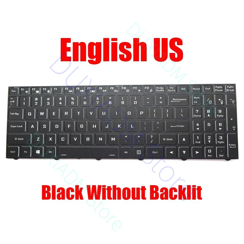 

Клавиатура США для Sager NP7860J NP7860K NP7860P NP7861C NP7861D NP7861D-S NP50PNJ