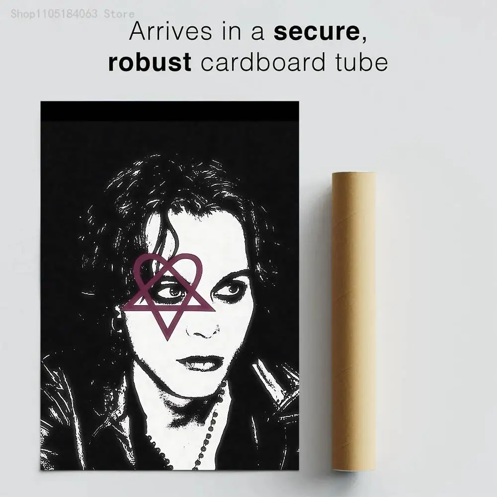 H-HIM V-Ville V-Valo Poster High Quality Wall Art for Home Office Bedroom Living Room Hallway Bar Perfect Gift