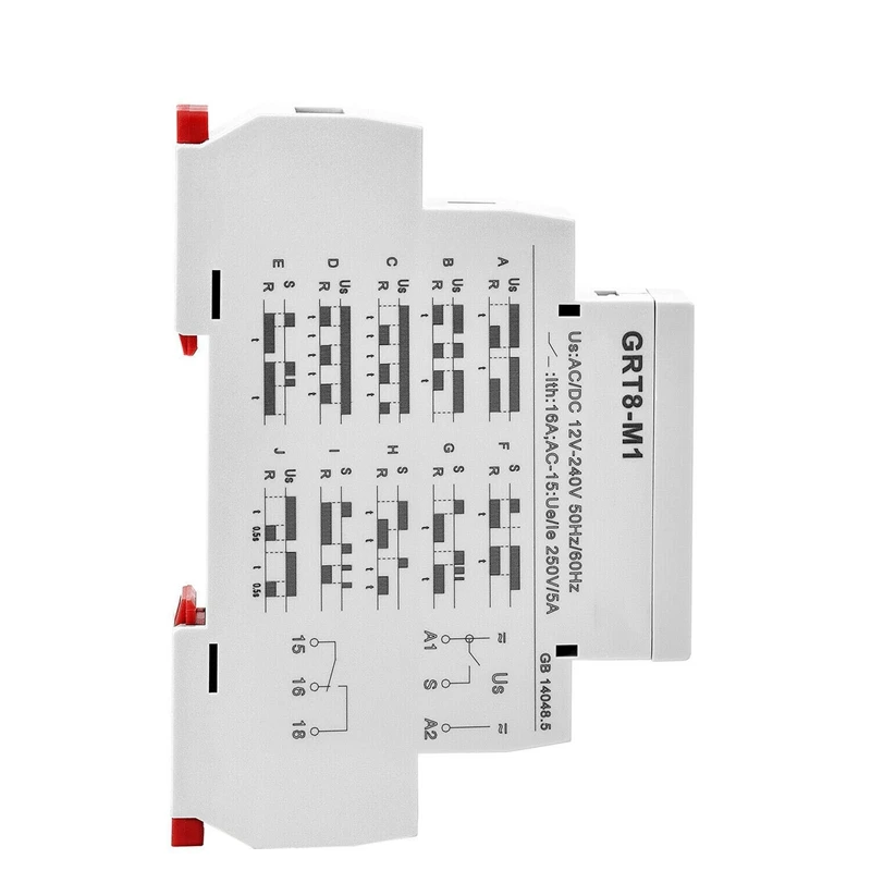 Hot TTKK 5X GEYA GRT8-M1 On Off Time Delay Relay 16A AC/DC12V-240V Multifunction Din Rail Automatic Timer Relay