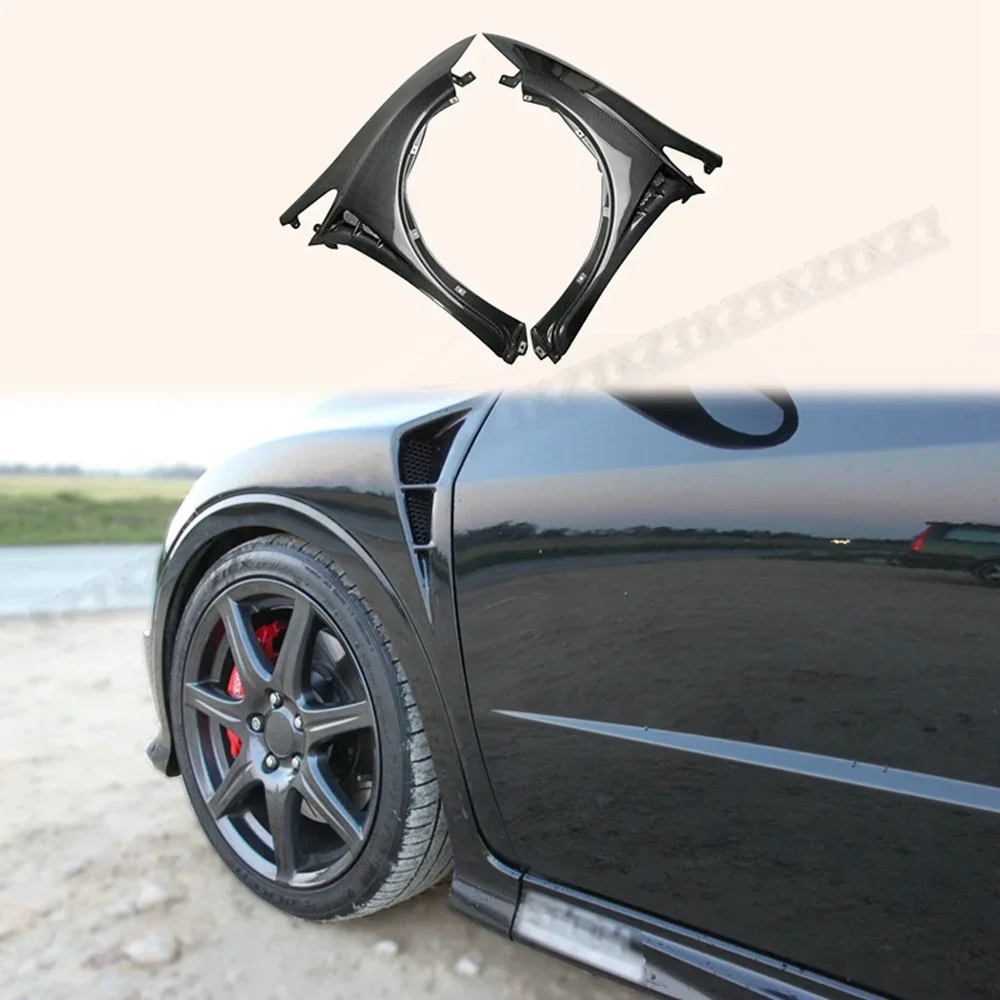 

For Honda Civic 2006-2011 Fn Fk Fn2 Type R Mug Style Vented Front Fenders Carbon Fiber