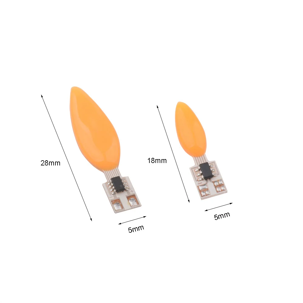 DC 3V Flicker Fire Flame for LED Candles Wick DIY Model LED Lighting Lamp Parts Tiny LED Light view 2