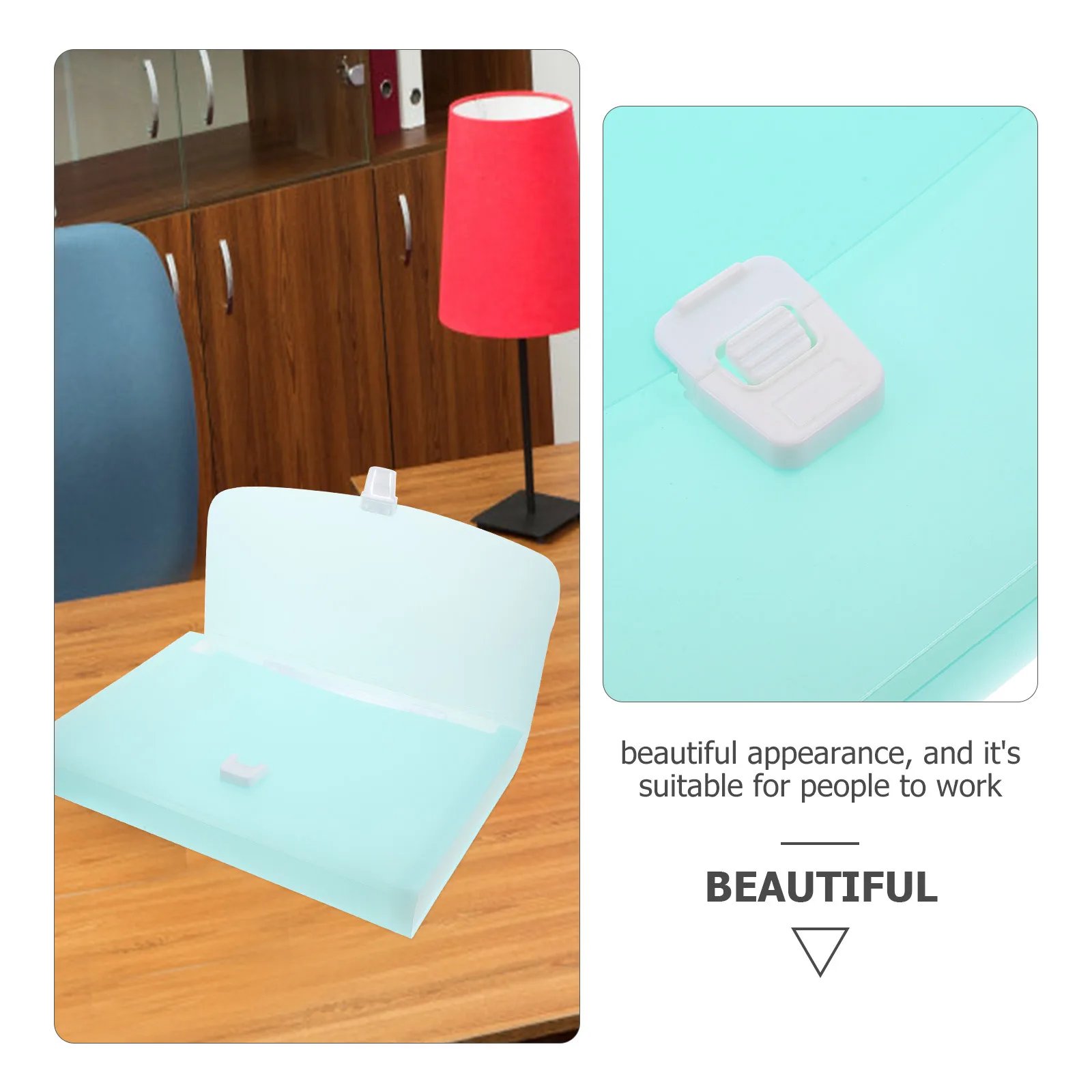 

Premium Plastic Portable Multi-Layer Document Storage Folder Bag For A4 Bills Receipts Lightweight Office Folders Storage Pouch