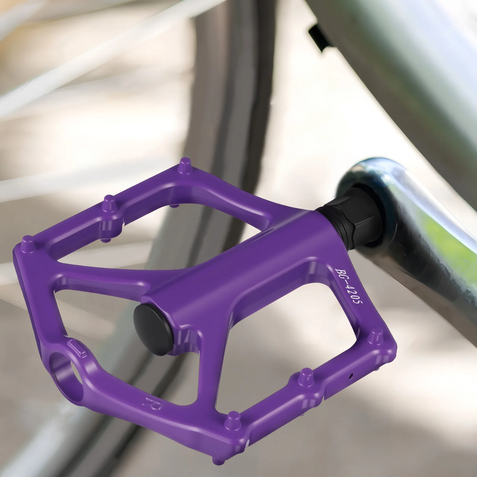 

1 Pair Aluminum Alloy Bike Pedals Mountain Bicycle Flat Pedals Anti-Slip Universal Platform For Road Cycling Outdoor Riding