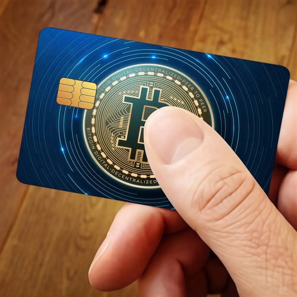 Finance B-Bitcoin Credit Card Public Transportation Cards Protective Sticker Waterproof Card Face Decoration 4PCS