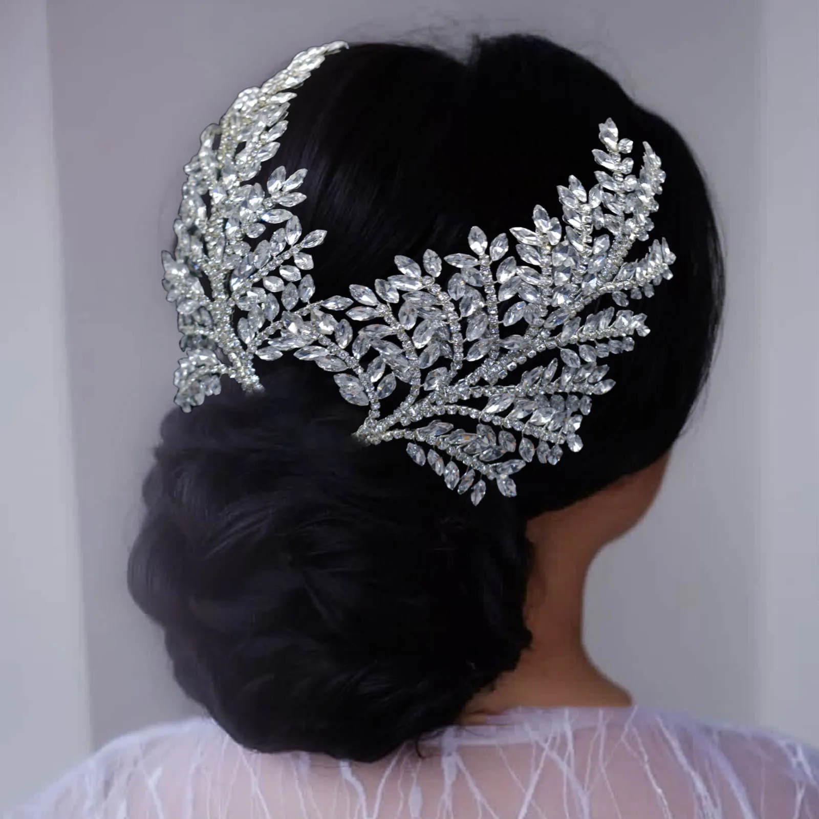 Mori super fairy handmade rhinestone bridal headband wedding photography photo hair accessories stage performance accessories