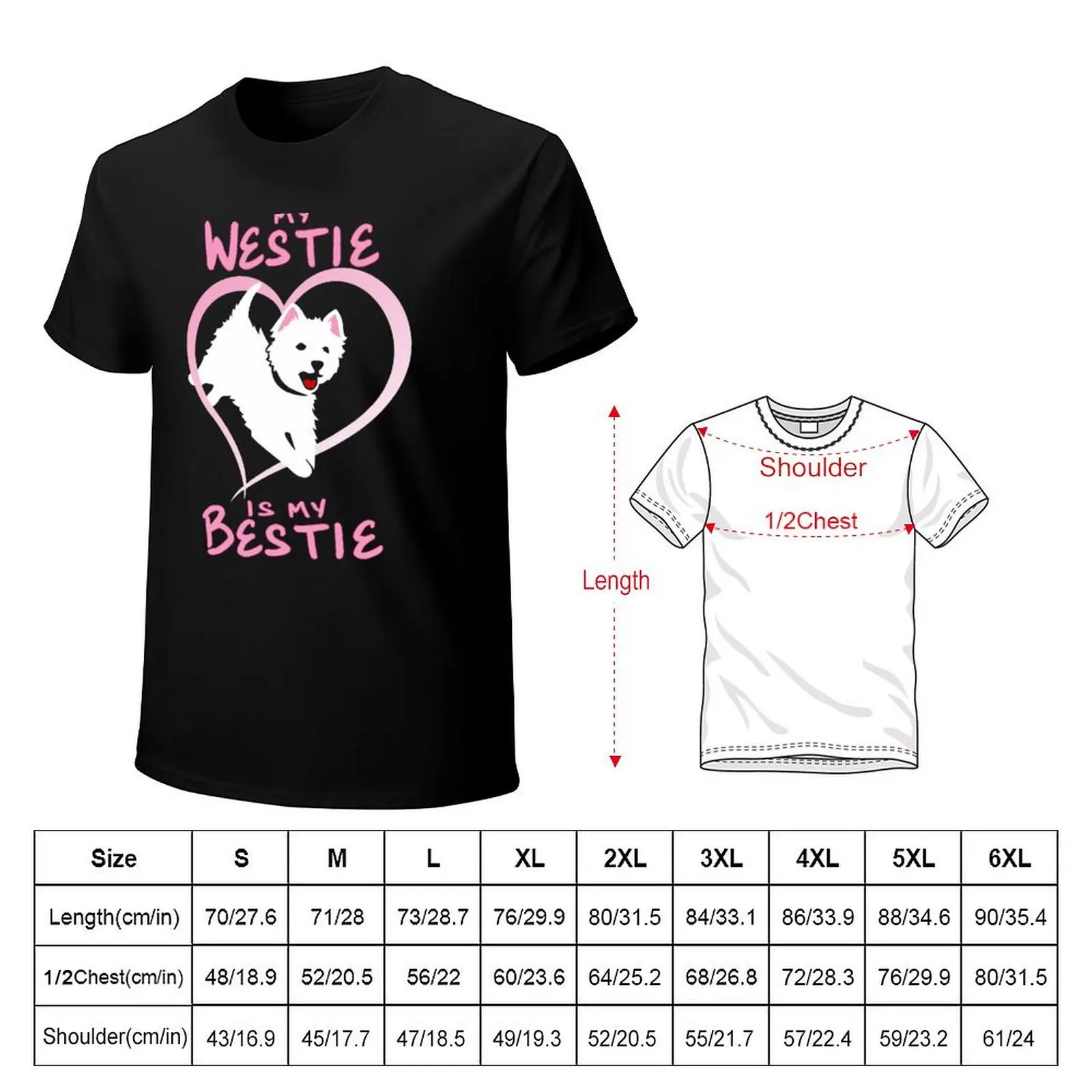 My Westie is My Bestie NickerStickers? on Redbubble T-Shirt Casual Pattern Print Tee Shirt