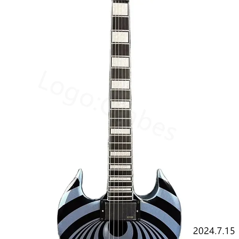 hot selling blue silver Electric Guitar WYLDE Audio War Hammer Zakk ship quickly