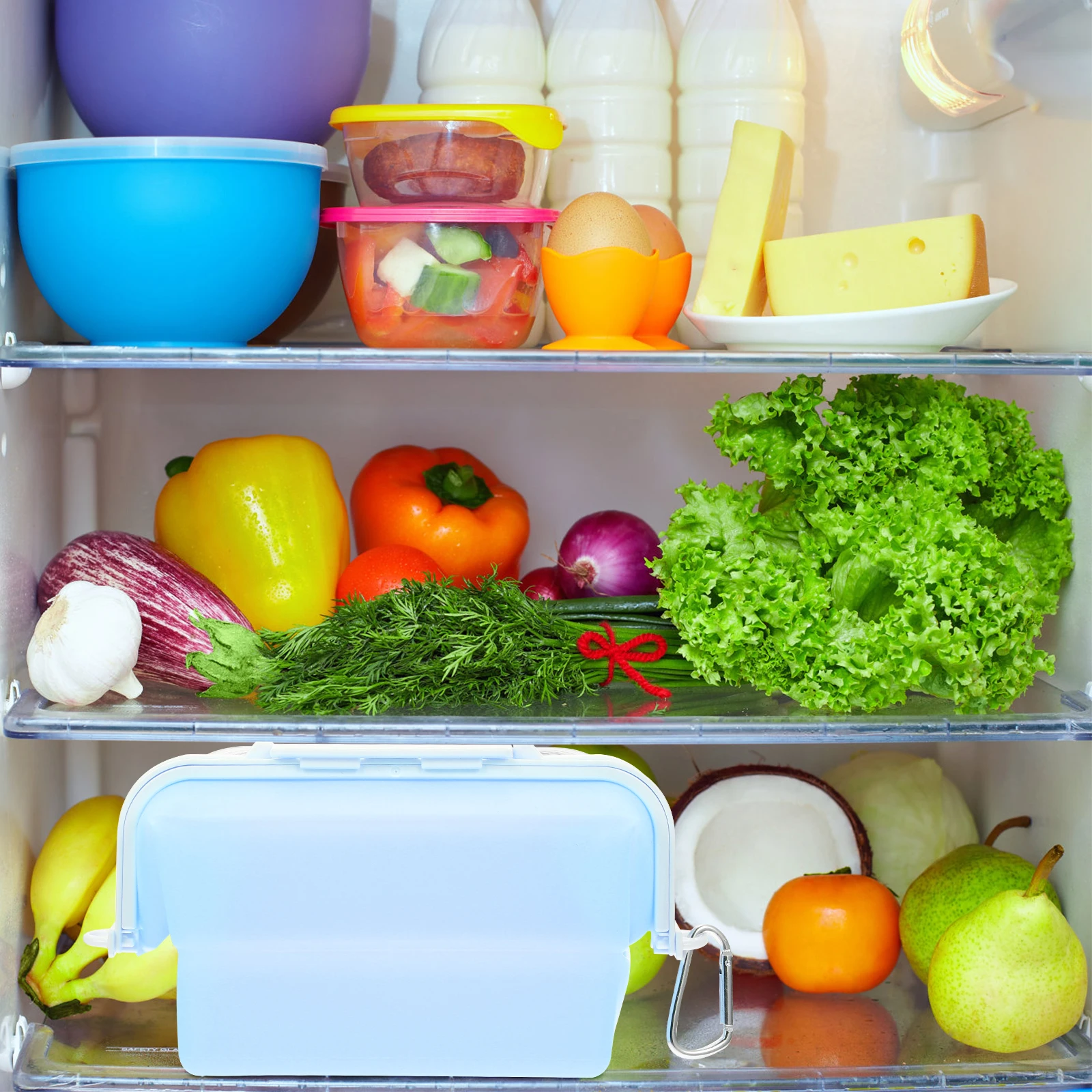 

Silicone Fresh Bag Reusable Food Storage Bags For Fridge Freezer Microwave Safe Fresh-Keeping Container For Vegetables